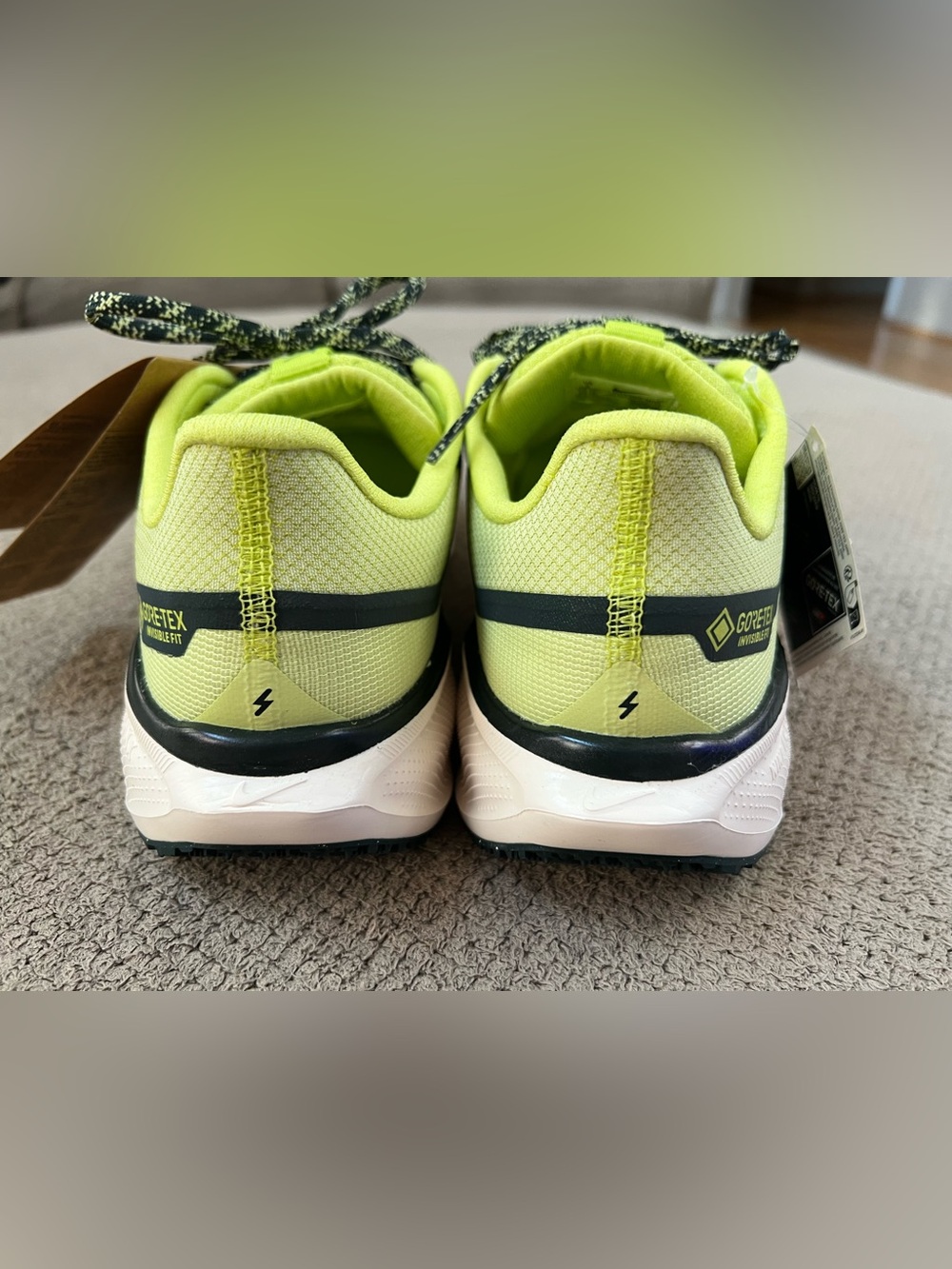 Nike Pegasus 41 Women’s Size 9 GTX Gore-Tex Cyber Seaweed/Lt Lemon Running Shoes - Picture 5 of 13